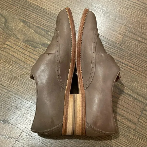 J.Crew Collection Perforated Monk Strap Loafers in Wet Cobblestone size 7.5