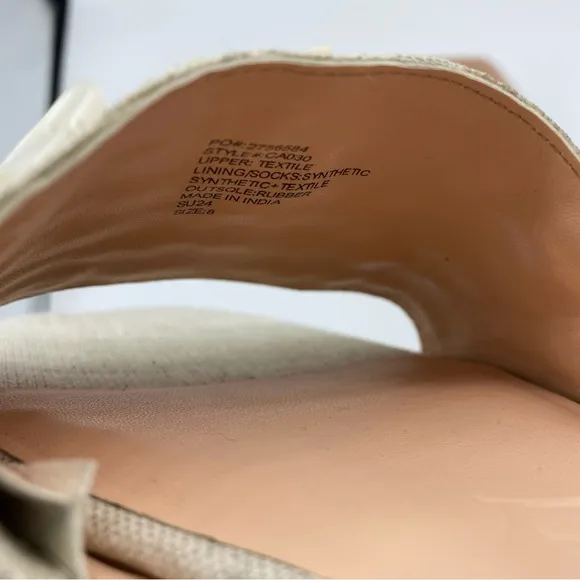J.Crew New capri slides sandals with mother-of-Pearl paillettes size 8
