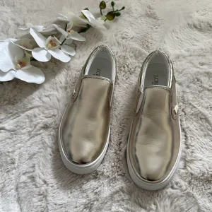J.CREW Slip On Sneakers Gold Size 8.5