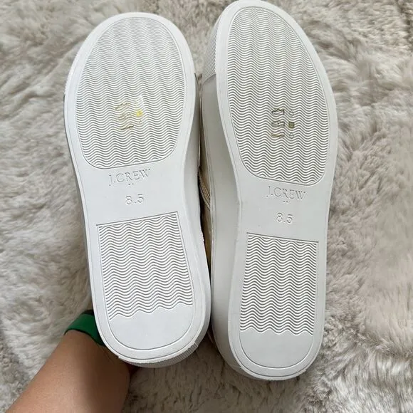 J.CREW Slip On Sneakers Gold Size 8.5