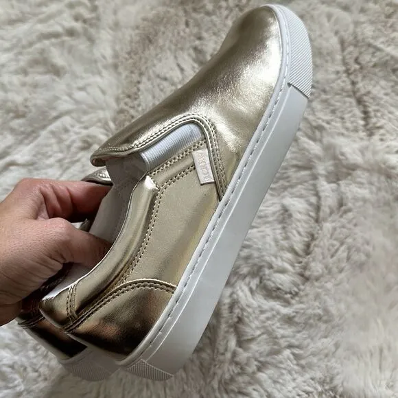 J.CREW Slip On Sneakers Gold Size 8.5