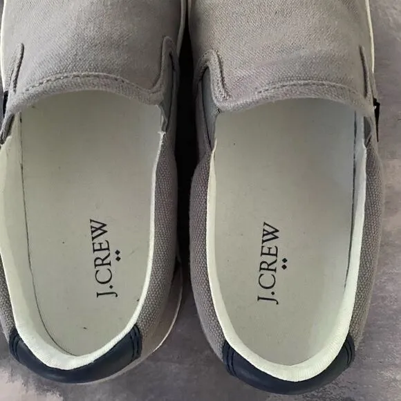 J. Crew Explorer Canvas Slip-On Sneakers Men’s Size 8