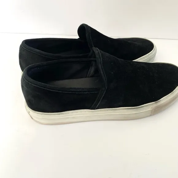 Jenni Kayne Lounger Slip On Suede Black Sneakers