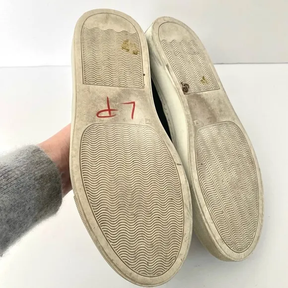 Jenni Kayne Lounger Slip On Suede Black Sneakers