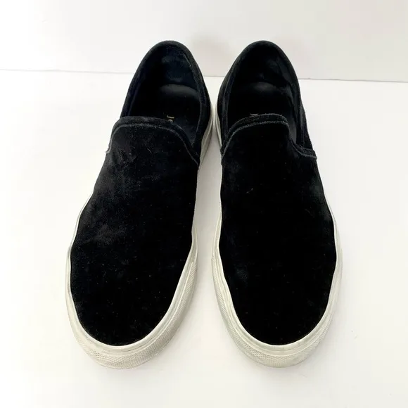 Jenni Kayne Lounger Slip On Suede Black Sneakers