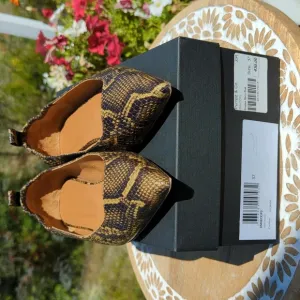 Jerome Dreyfuss snake skin flats 37