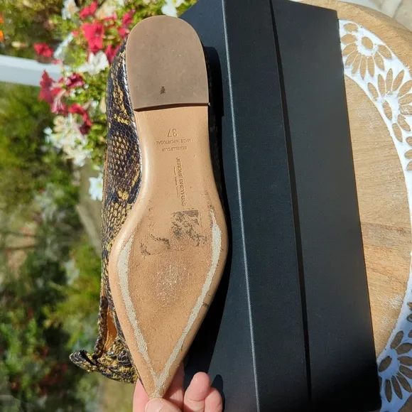 Jerome Dreyfuss snake skin flats 37