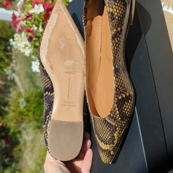 Jerome Dreyfuss snake skin flats 37