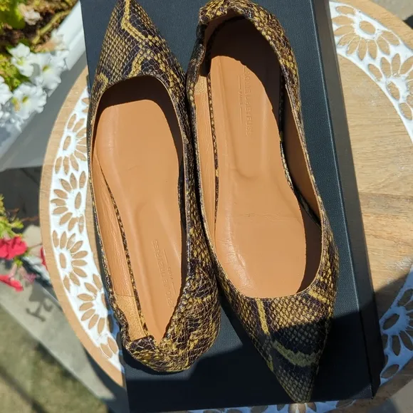 Jerome Dreyfuss snake skin flats 37