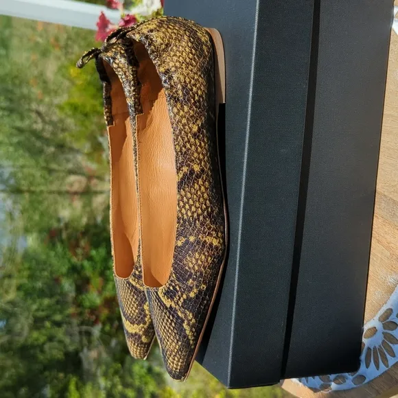 Jerome Dreyfuss snake skin flats 37