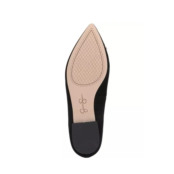 Jessica Simpson Women's Elika Pointed-Toe Heart Embellished Ballet Flats NWT