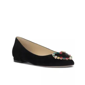 Jessica Simpson Women's Elika Pointed-Toe Heart Embellished Ballet Flats NWT