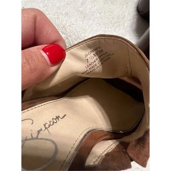 Jessica Simpson sexy platform slides