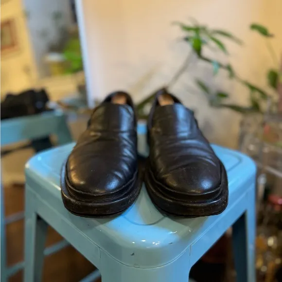 Jil Sander Black Leather Loafers