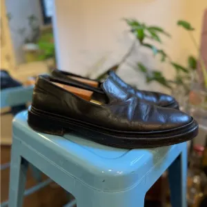 Jil Sander Black Leather Loafers