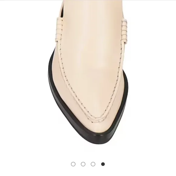 Jil Sander Spazzolato bone leather loafers nwt $1,090 size 8
