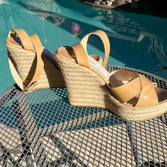 JIMMY CHOO STRAPPY ESPADRILLES