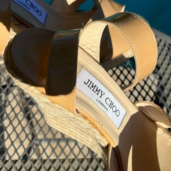 JIMMY CHOO STRAPPY ESPADRILLES