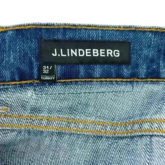 J.LINDEBERG JEANS MENS 31X32 WASH SLIM FIT DESIGNER PREMIUM DENIM NWT CODY SLUB