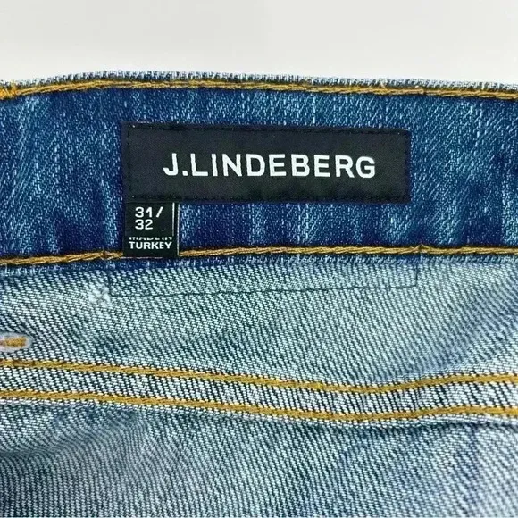 J.LINDEBERG JEANS MENS 31X32 WASH SLIM FIT DESIGNER PREMIUM DENIM NWT CODY SLUB