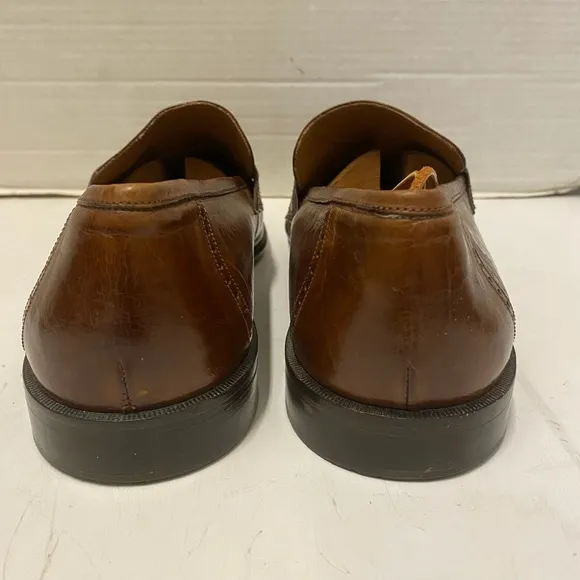 J.Murphy Brown Leather Loafers With Tassel Sz Mens 12 W