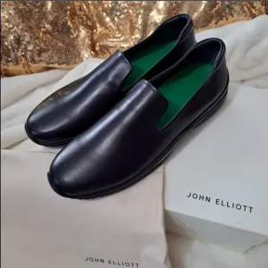 John Elliott Speedway Calf Leather Loafers in box with dustbag NIB
