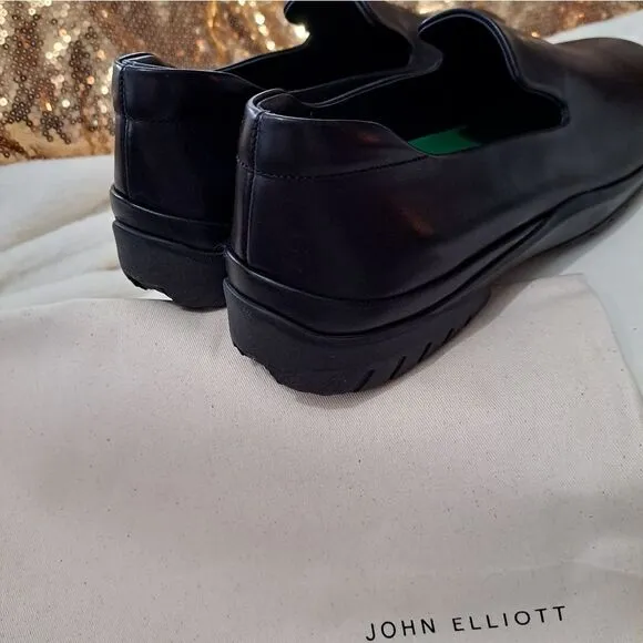 John Elliott Speedway Calf Leather Loafers in box with dustbag NIB