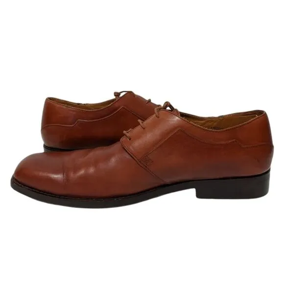 JOHN FLUEVOG Men's Brown Leather Oxford Derby Loafers 9
