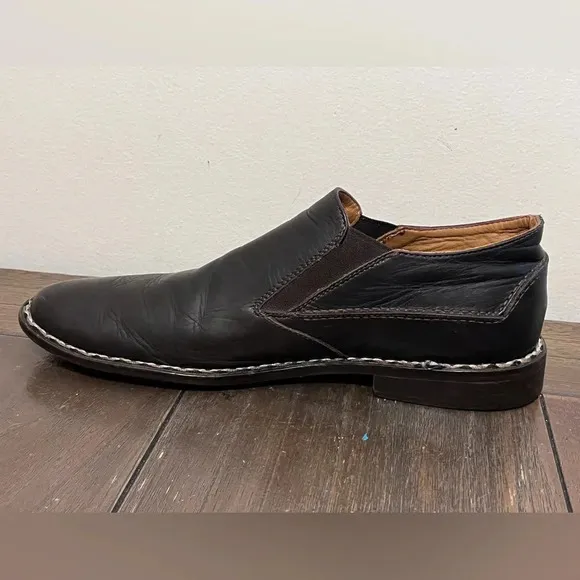 John Varvatos Brown Leather Loafers Mens size 9