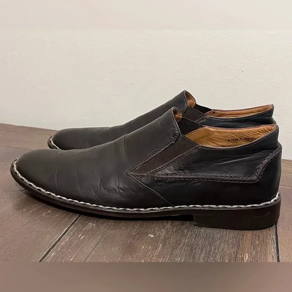 John Varvatos Brown Leather Loafers Mens size 9