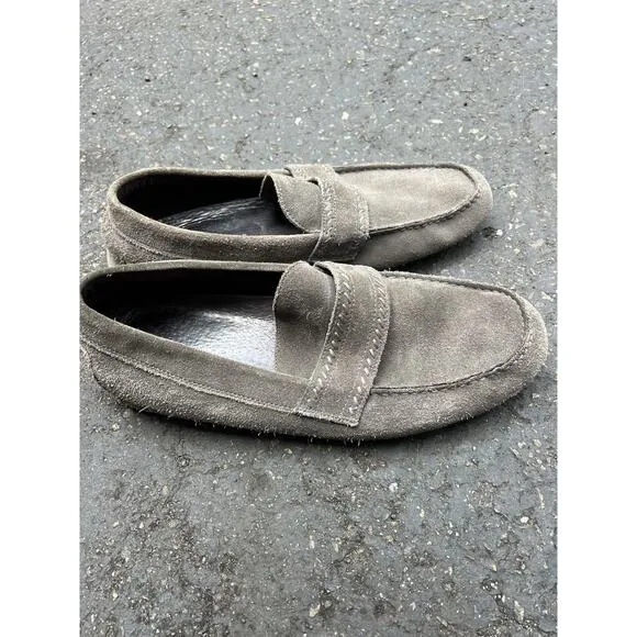 John Varvatos Grey Suede Loafer Size 11