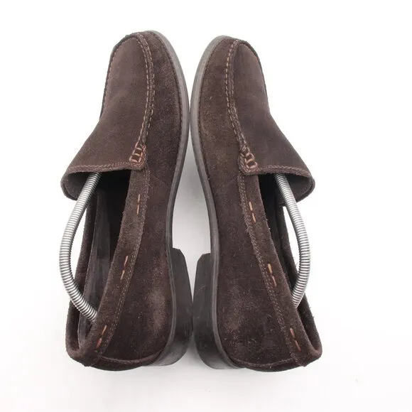 John Varvatos USA Men's Size 11 M Brown Suede Leather Loafers Slip On