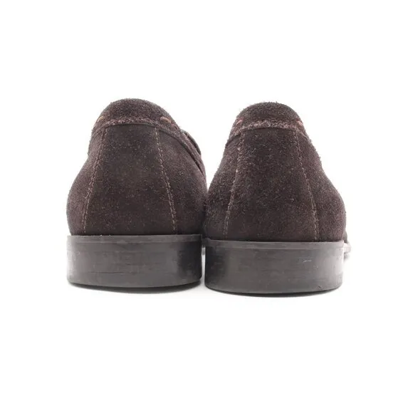 John Varvatos USA Men's Size 11 M Brown Suede Leather Loafers Slip On