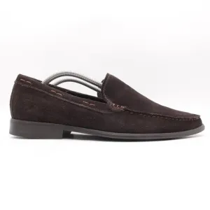 John Varvatos USA Men's Size 11 M Brown Suede Leather Loafers Slip On