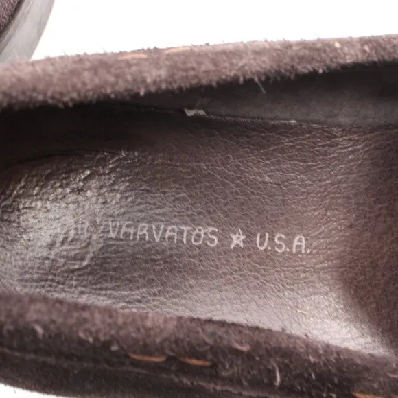 John Varvatos USA Men's Size 11 M Brown Suede Leather Loafers Slip On