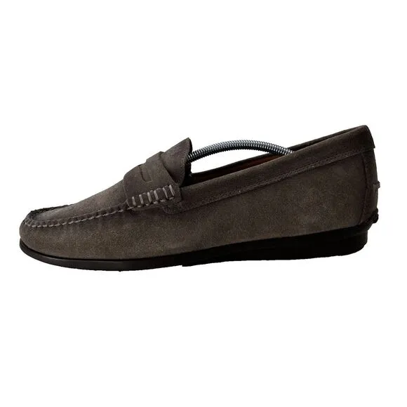 Johnnie-O Men's Mox Handsewn Loafers JMFW1580‎ Suede Leather Grey Size 10.5M