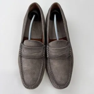 Johnnie-O Men's Mox Handsewn Loafers JMFW1580‎ Suede Leather Grey Size 10.5M