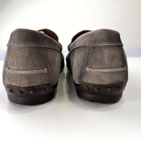Johnnie-O Men's Mox Handsewn Loafers JMFW1580‎ Suede Leather Grey Size 10.5M