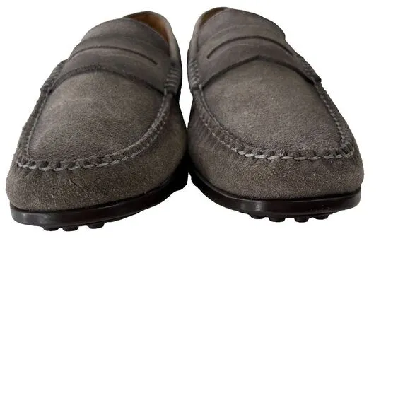 Johnnie-O Men's Mox Handsewn Loafers JMFW1580‎ Suede Leather Grey Size 10.5M