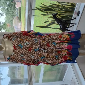 Johnny Was Fleur Kaftan Dress With Braided Tie NWT