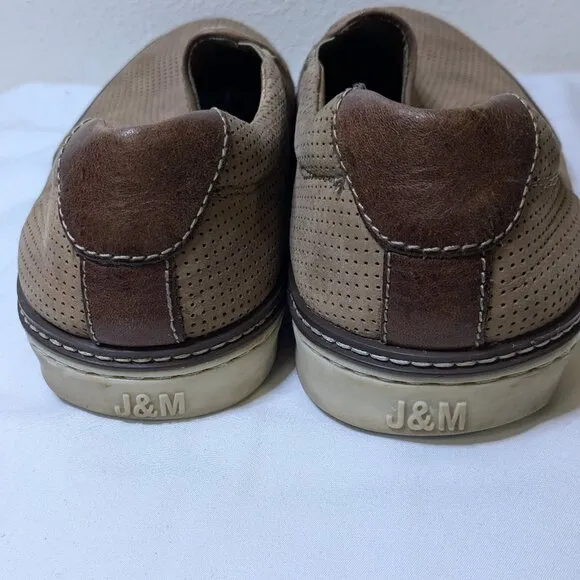 Johnston &amp; Murphy|| McGuffy Brown Suede Slip-On Shoes Men's Size 10.5 EUC