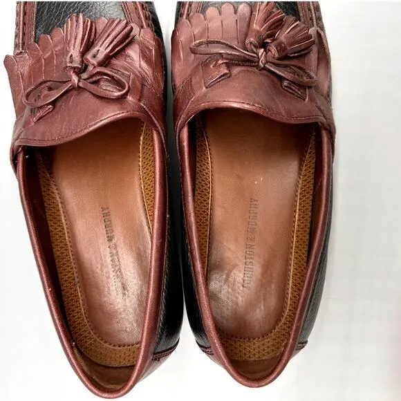 Johnston &amp; Murphy Men’s Aragon II Tassel Detail Loafers Size 8 1/2W