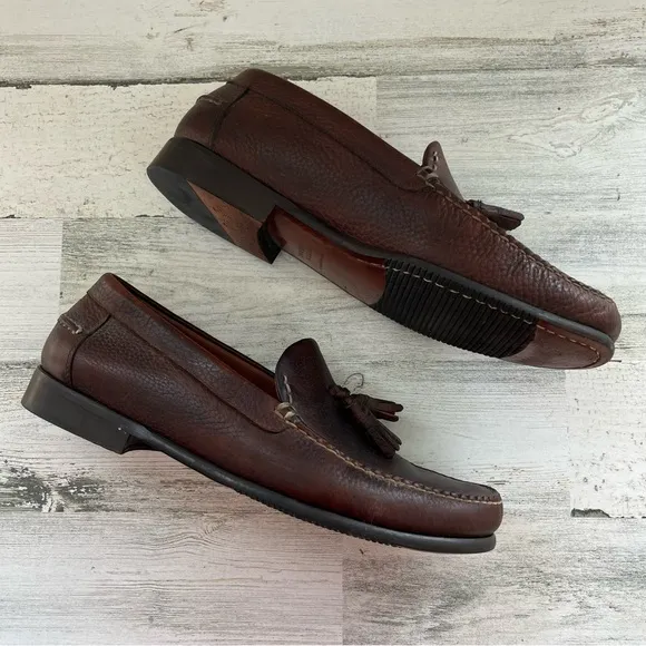 Johnston &amp; Murphy Men’s Size 12M Tassel Slip On Loafers Color-Brown