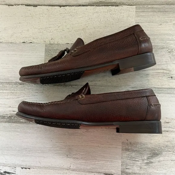 Johnston &amp; Murphy Men’s Size 12M Tassel Slip On Loafers Color-Brown