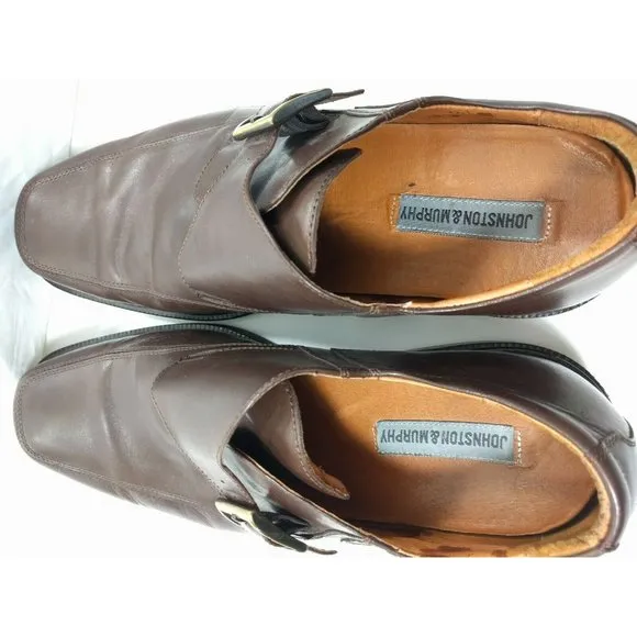 JOHNSTON &amp; MURPHY Monk Strap Rollins Buckle 13 M