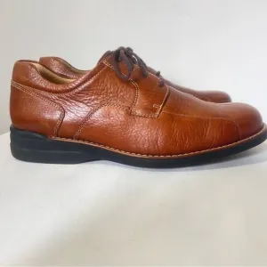 Johnston &amp; Murphy Sheepskin Leather Lace Up Oxford Comfort Loafers Size 9.5