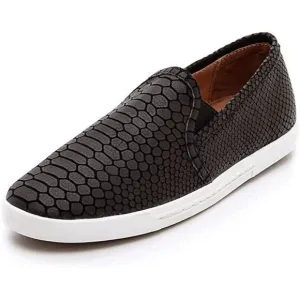 Joie Kidmore Embossed Black Slip-On Sneakers