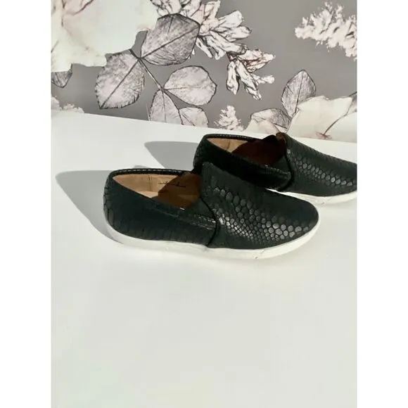 Joie Kidmore Embossed Black Slip-On Sneakers