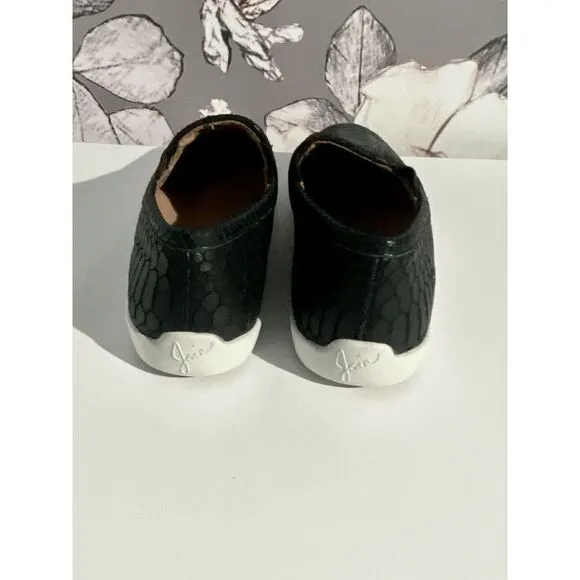 Joie Kidmore Embossed Black Slip-On Sneakers