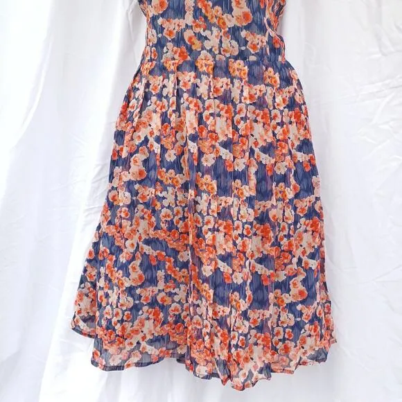 Joie Silk Floral Mini Dress | Flutter Sleeves | Romantic A-Line Style | NWT